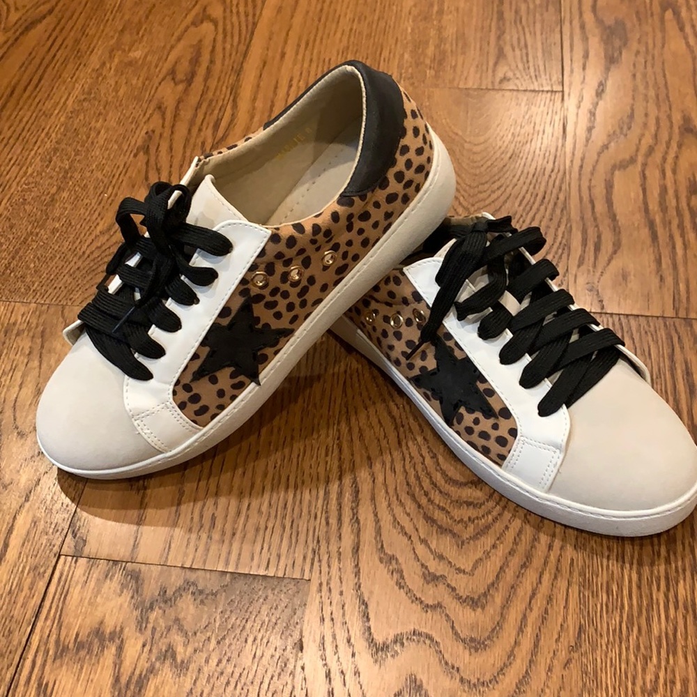 Sneakers!  Animal print and a black Star!!